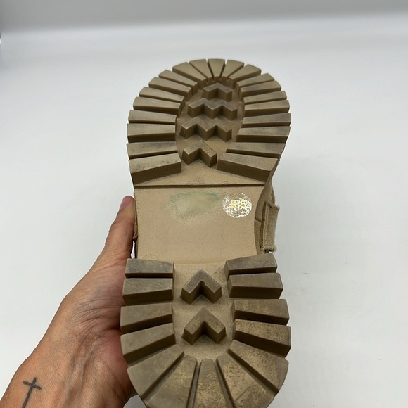 Steve Madden - Lila Taupe Suede Slip On Rounded Close Toe Chunky Loafer Size 8.5 - Picture 8 of 13